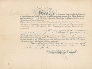 185 King George V Document Signed