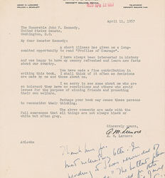 109 John F. Kennedy Handwritten Draft