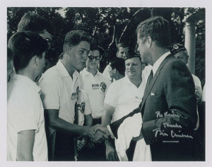 111 Bill Clinton Shaking Hands With President John F. Kennedy