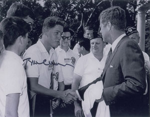 139 Bill Clinton and JFK Signed Photo