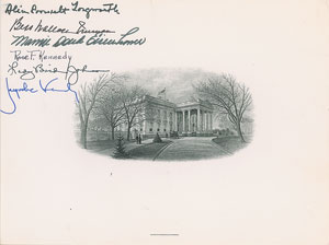 110 Several First Ladies’ Signatures