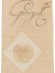 158 King George II and King George III Signatures