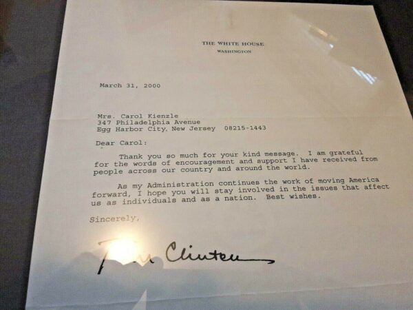 Bill Clinton Letter-3