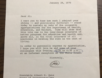 260 Nixon Letter to Al Quie